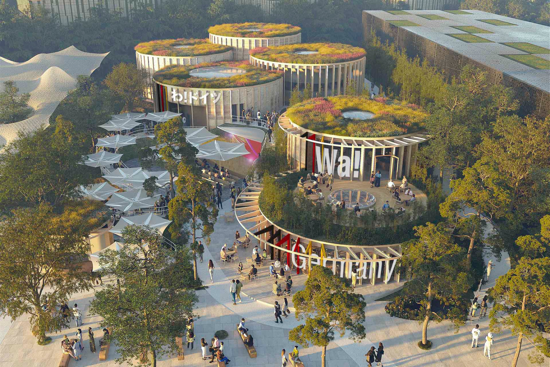 Im Deutschen Pavillon dreht sich alles um den Kreis(-lauf). Rendering © German Pavilion / MIR LAVA ff 