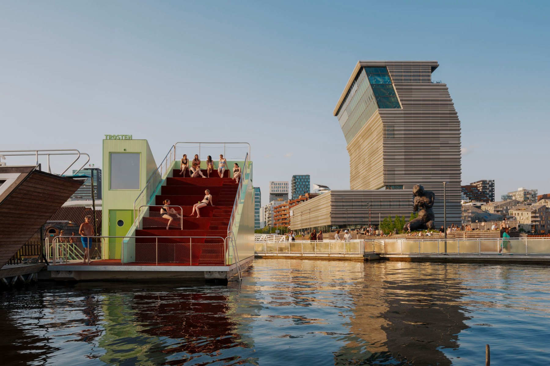 Die Sauna befindet sich in unmittelbarer Nachbarschaft zum Munch-Museum. © Einar Aslaksen