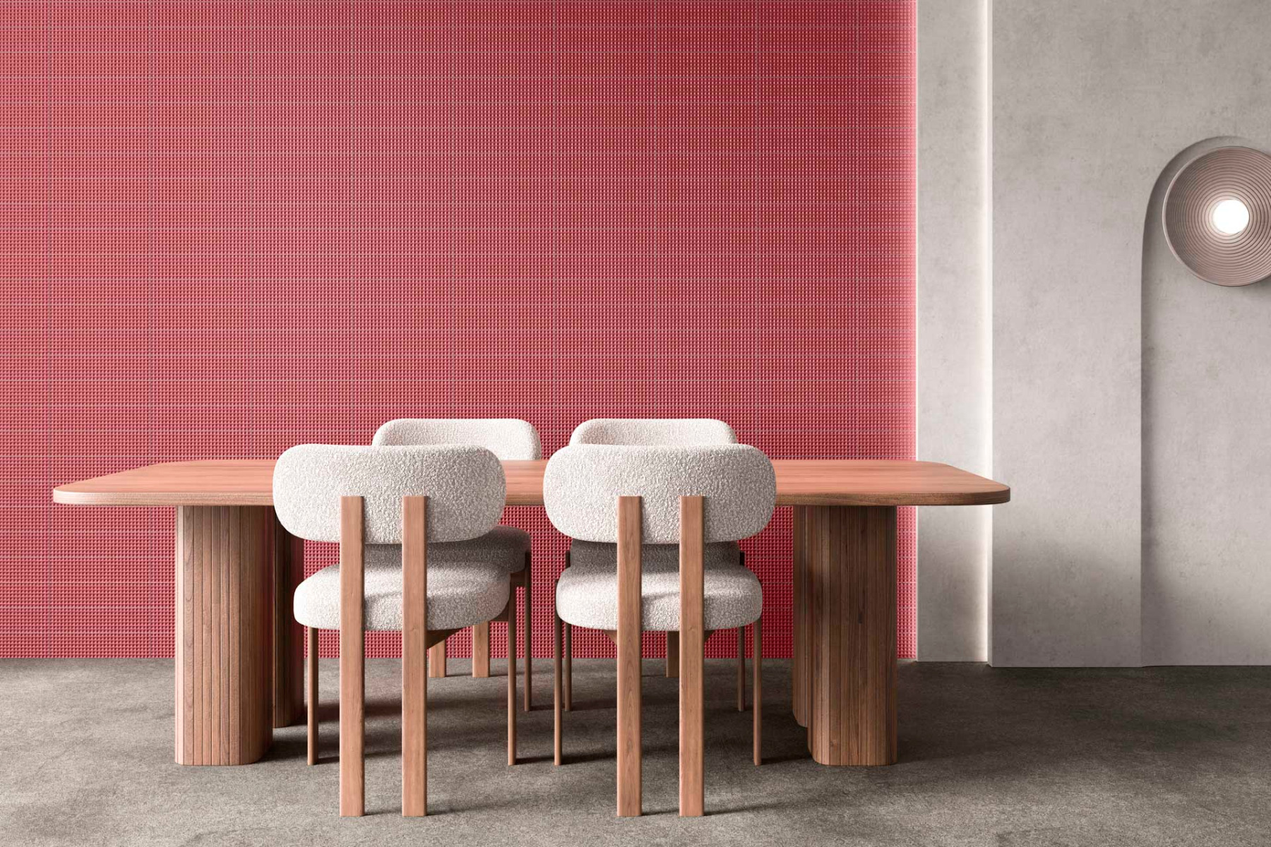 Adds depth to the surface: the Cubik wall tile from Decocer. &copy; Decocer