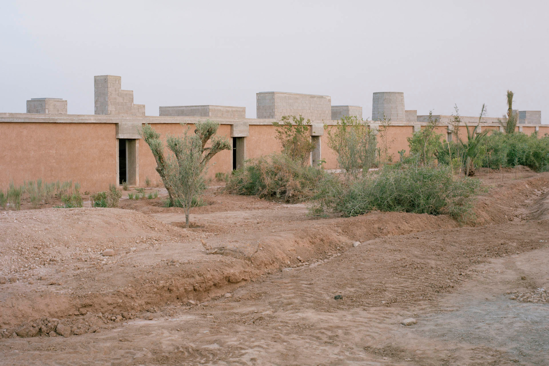 The 80 m long building is divided only by doors and skylights of various designs. &copy; Rory Gardiner
