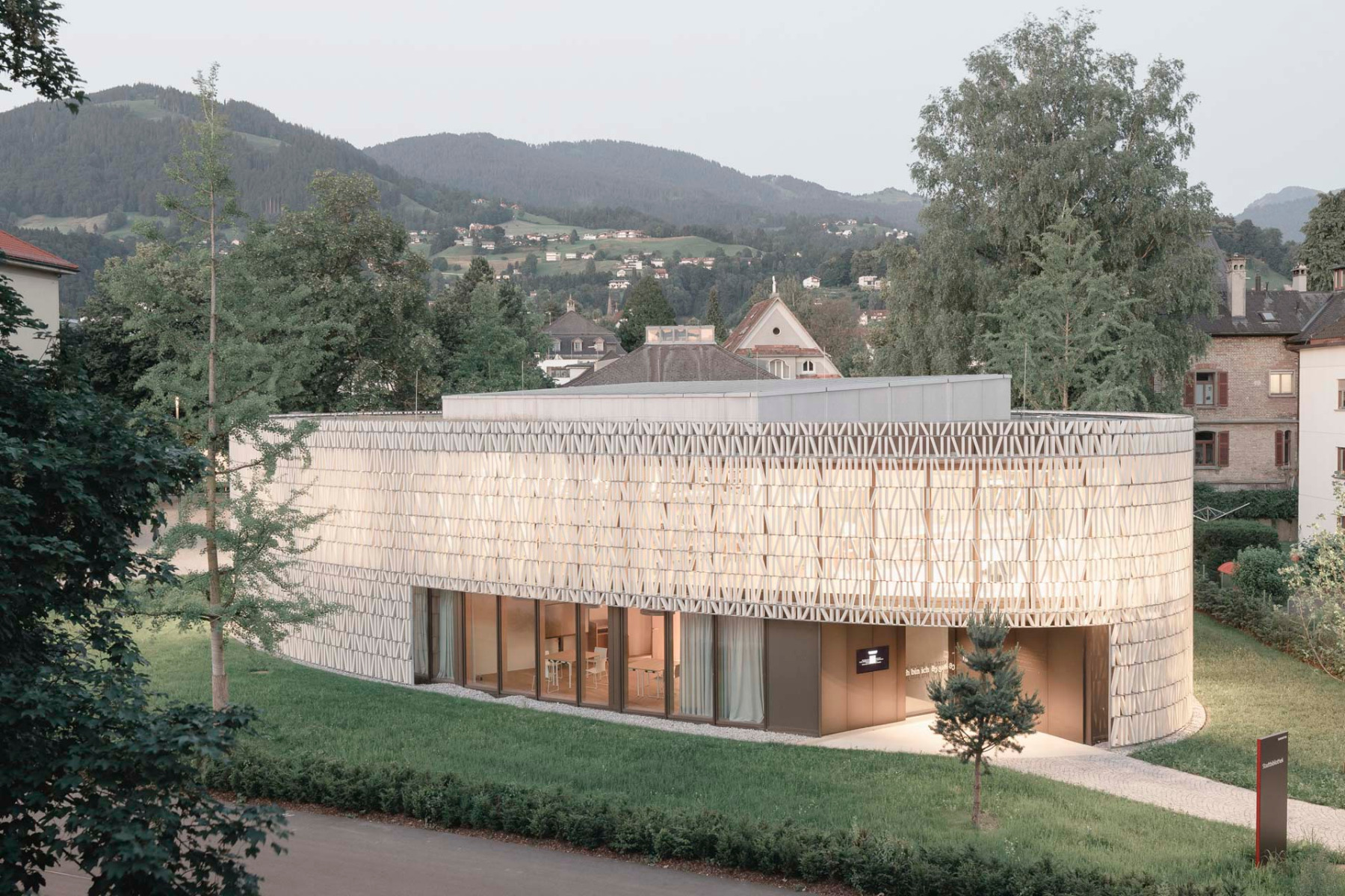 Stadtbibliothek Dornbirn, Architektur: Dietrich Untertrifaller, © Aldo Amoretti
