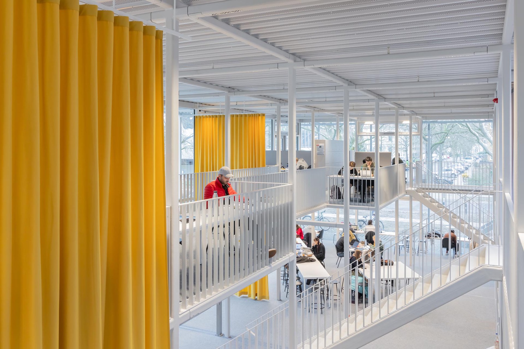 Preistr&auml;ger des DAM Preises 2024: Studierendenhaus TU Braunschweig, Architektur: Gustav D&uuml;sing & Max Hacke, &copy; Iwan Baan