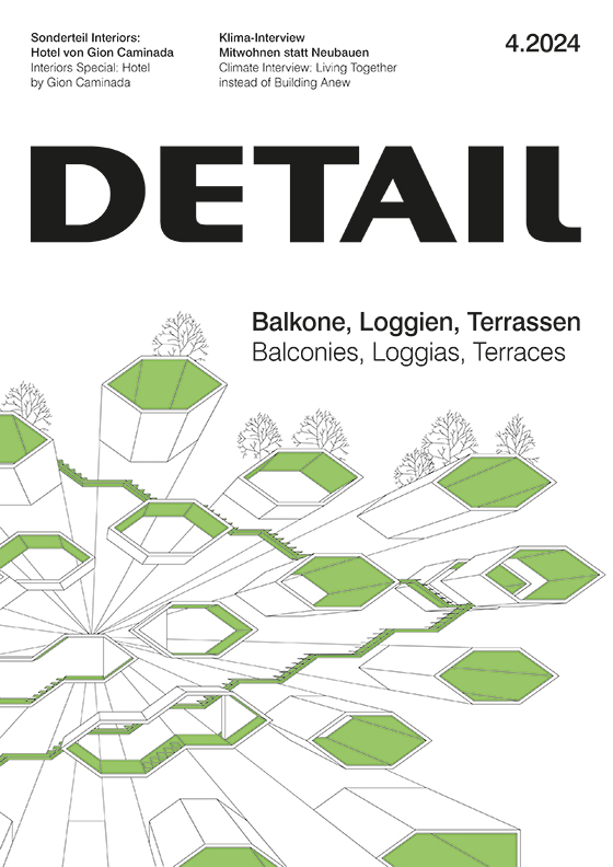 Auf dem Cover ist die neue DETAIL Ausgabe 4.2024 zu sehen.