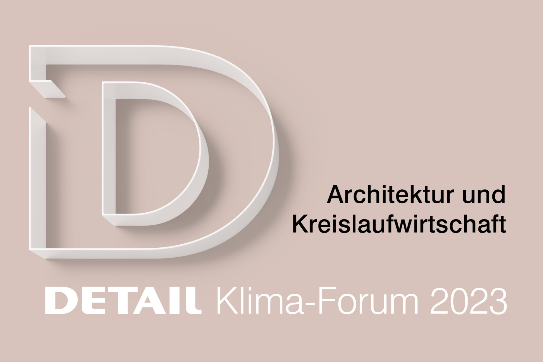 DETAIL Klima-Forum am 09. November 2023