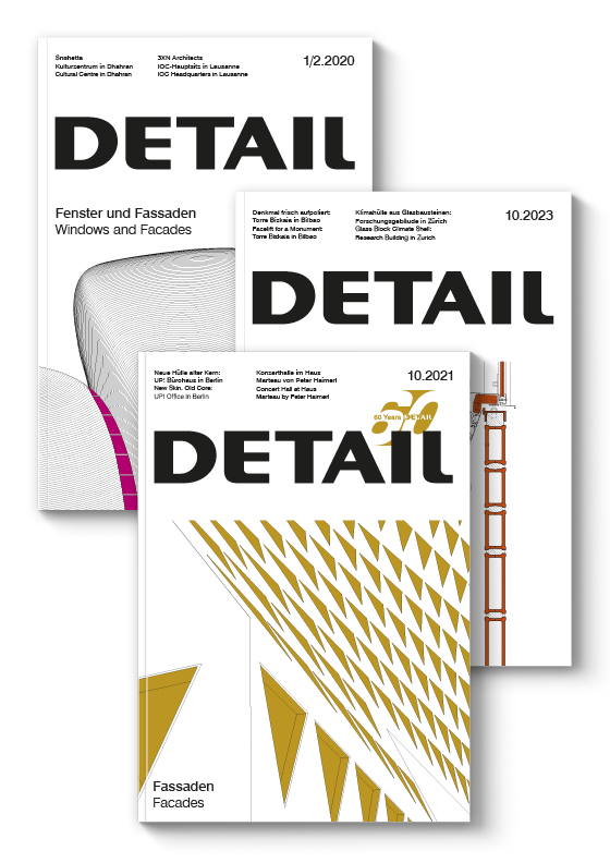 Auf dem Cover sind die 3 verschiedenen Hefte zu sehen, die zum Thema Fenster und Fassaden zusammen gestellt worden sind.