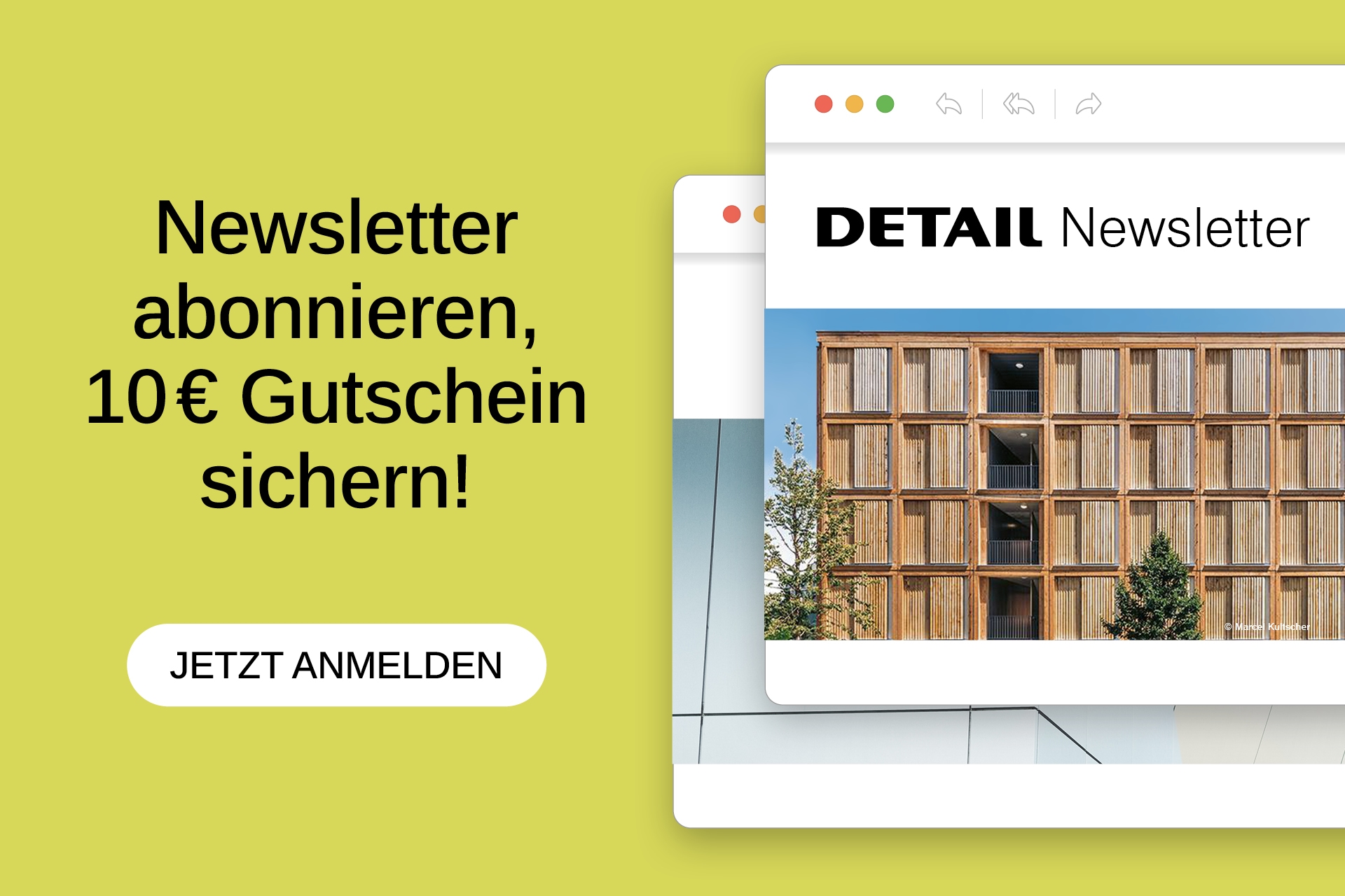 DETAIL Newsletter abonnieren und 10 Euro Gutschein sichern!