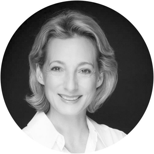 Portrait in schwarz-weiß von Margit Färber