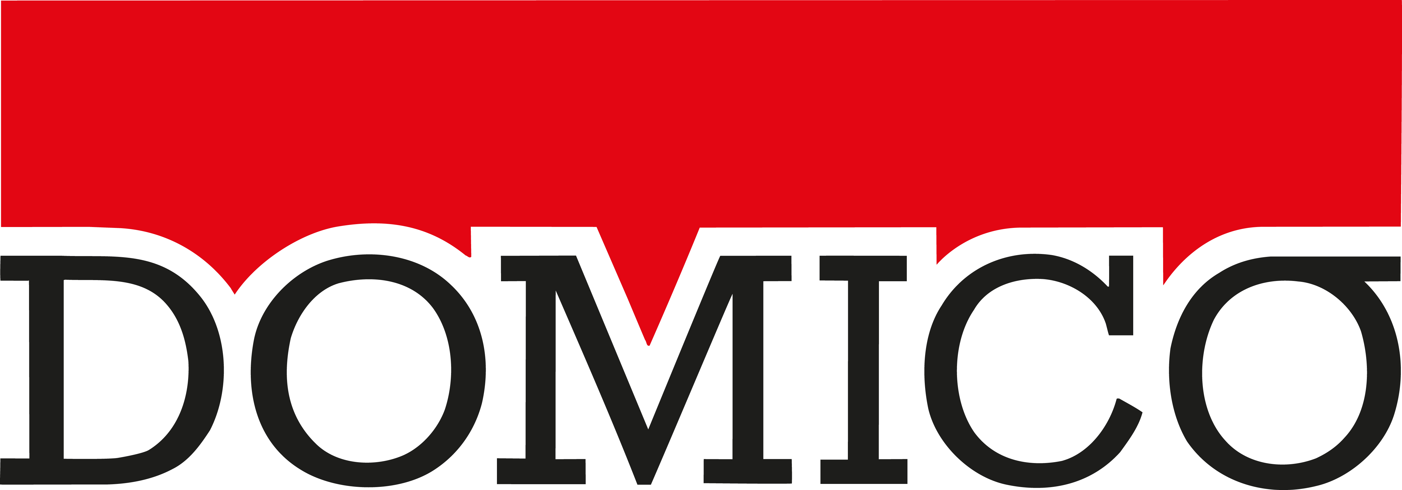 Domico Logo in schwarz-rot